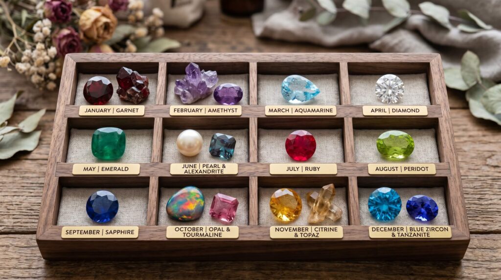 Birthstones by Month